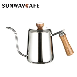 Drip Kettle 350/600ML Non-stick Stainless Steel Pour Over Coffee Tea Pot Long Narrow Spout Hand Drip Kettle Swan Neck Thin Mouth