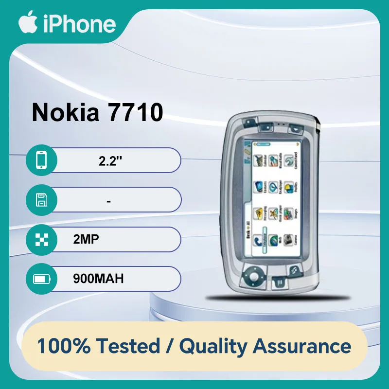 Оригинальный разблокированный мобильный телефон Nokia 7710, камера 1 МП, Bluetooth, хорошее состояние Оригинальный разблокированный мобильный телефон Nokia 7710, камера 1 МП, Bluetooth, хорошее состояние