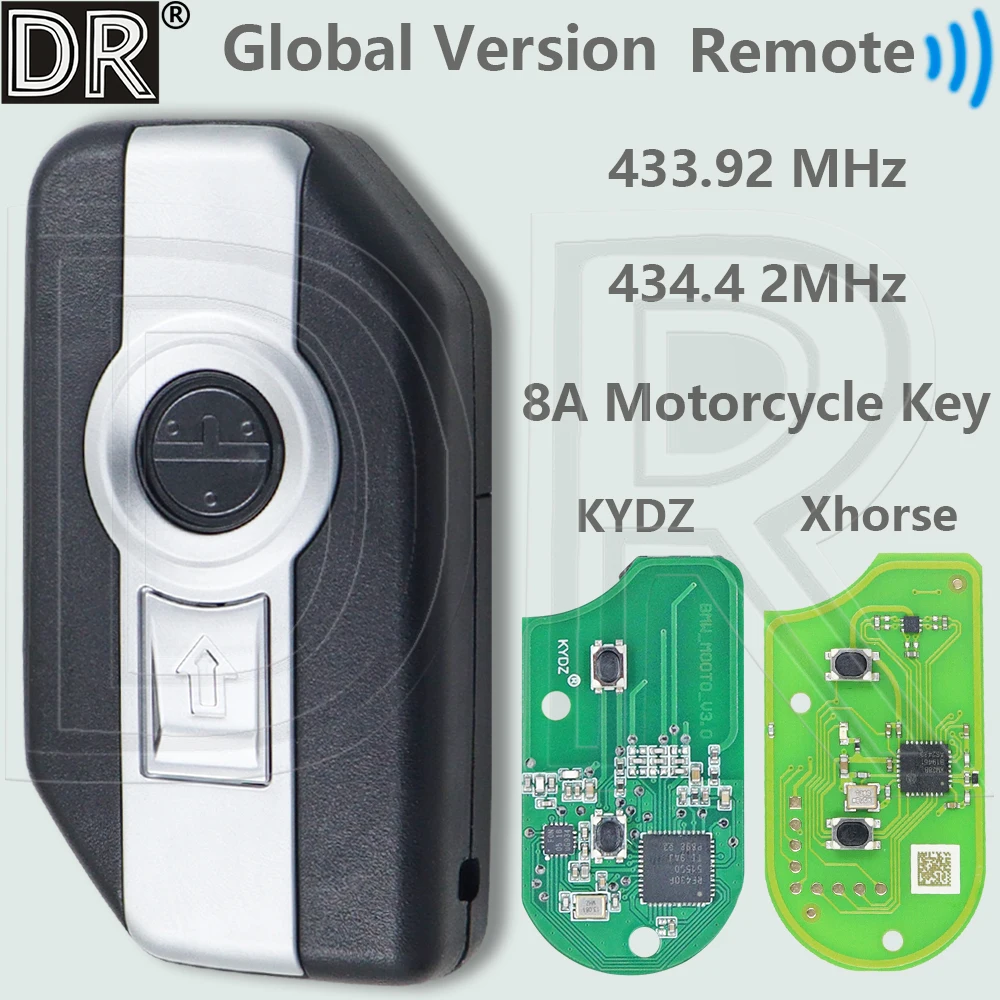 

DR PCB 433.92/434.42MHz 8A Chip KYDZ/Xhrose XM38 Type Motorcycle Remote Key For BMW K1600 R1200 R1250 F750GS F850GS ADV