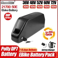 36v 48v 52v 60v72v Electric Vehicle Bicycle chamrider Battery 30 40ah 50 60ah Batterij Lower Tube 21700 Bafang 1000w 2000w Motor
