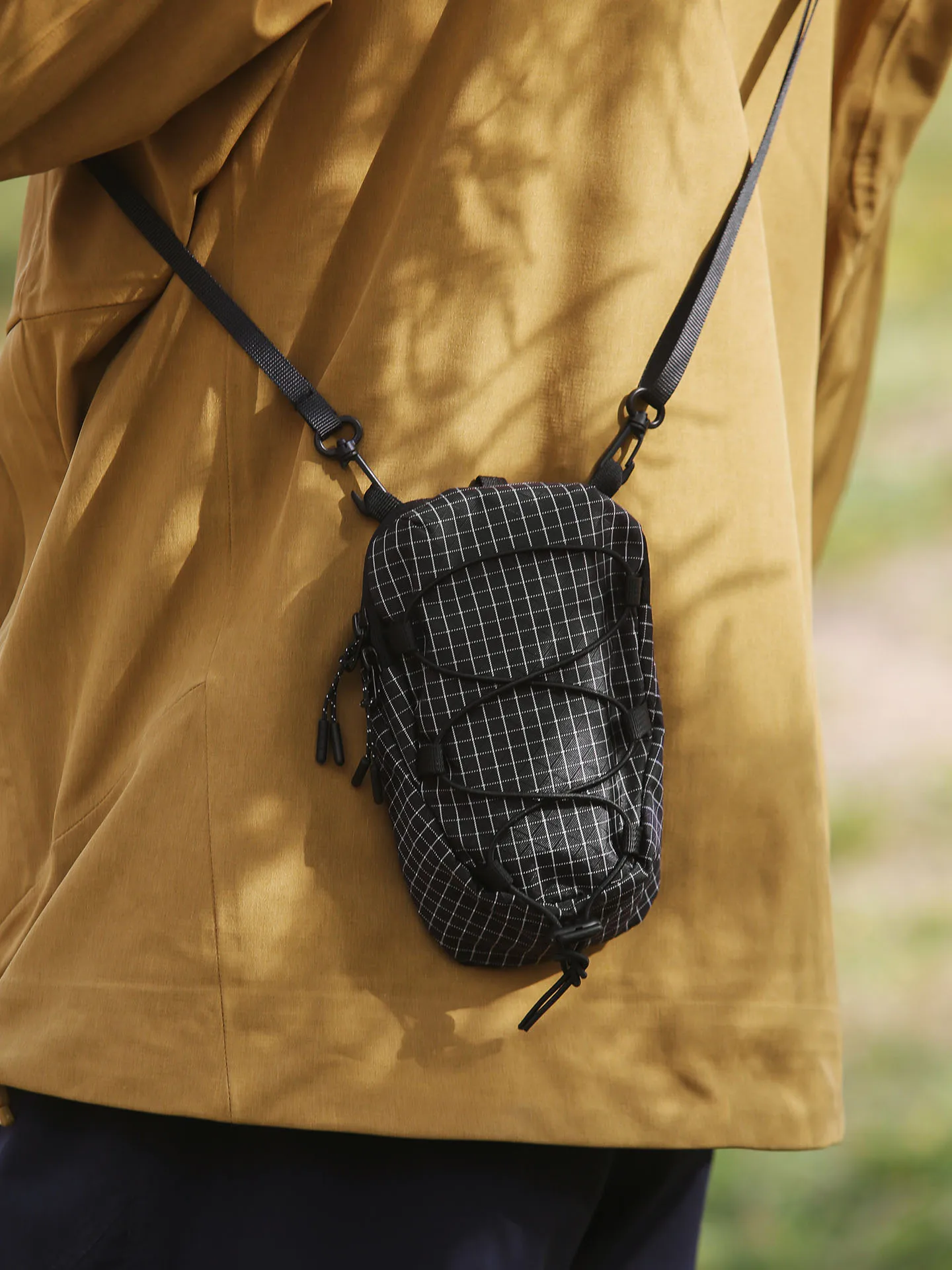 Cool Street Style Canvas Crossbody Bag for Couples Mobile Phone Bag Zipper Color Block Women's New 2026 Fashion Small Bucket ...