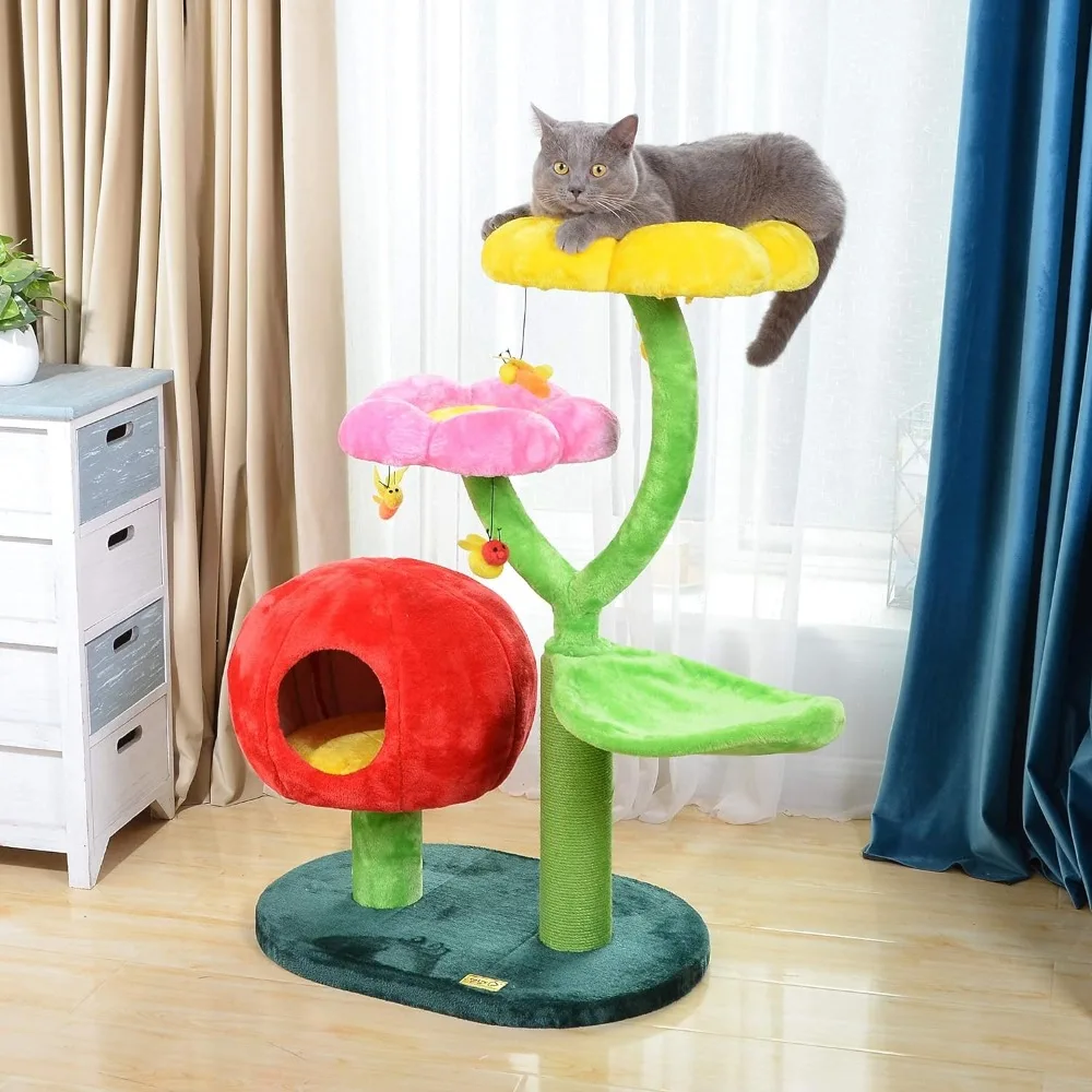 

Nature Looking of Cat beds and Furniture Allure Cats Love to Lounge in and Lazily Recline While Playing with Cute Bees Flowers