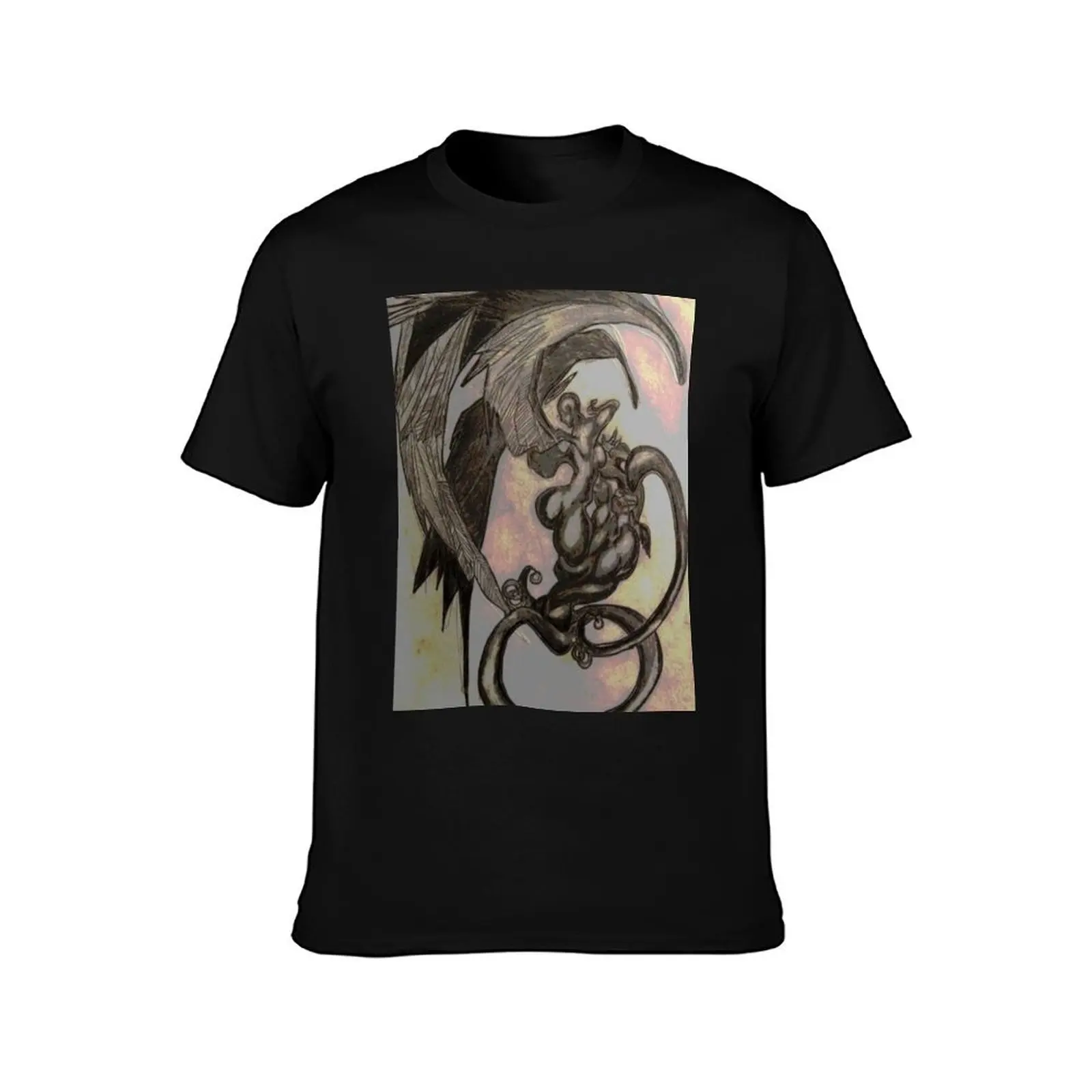 IMMERSION: UNCHASTE FORNICATION ANGEL AND DEVIL T-Shirt Summer Casual Cotton Tee Oversized Streetwear Tops Unisex Men Women