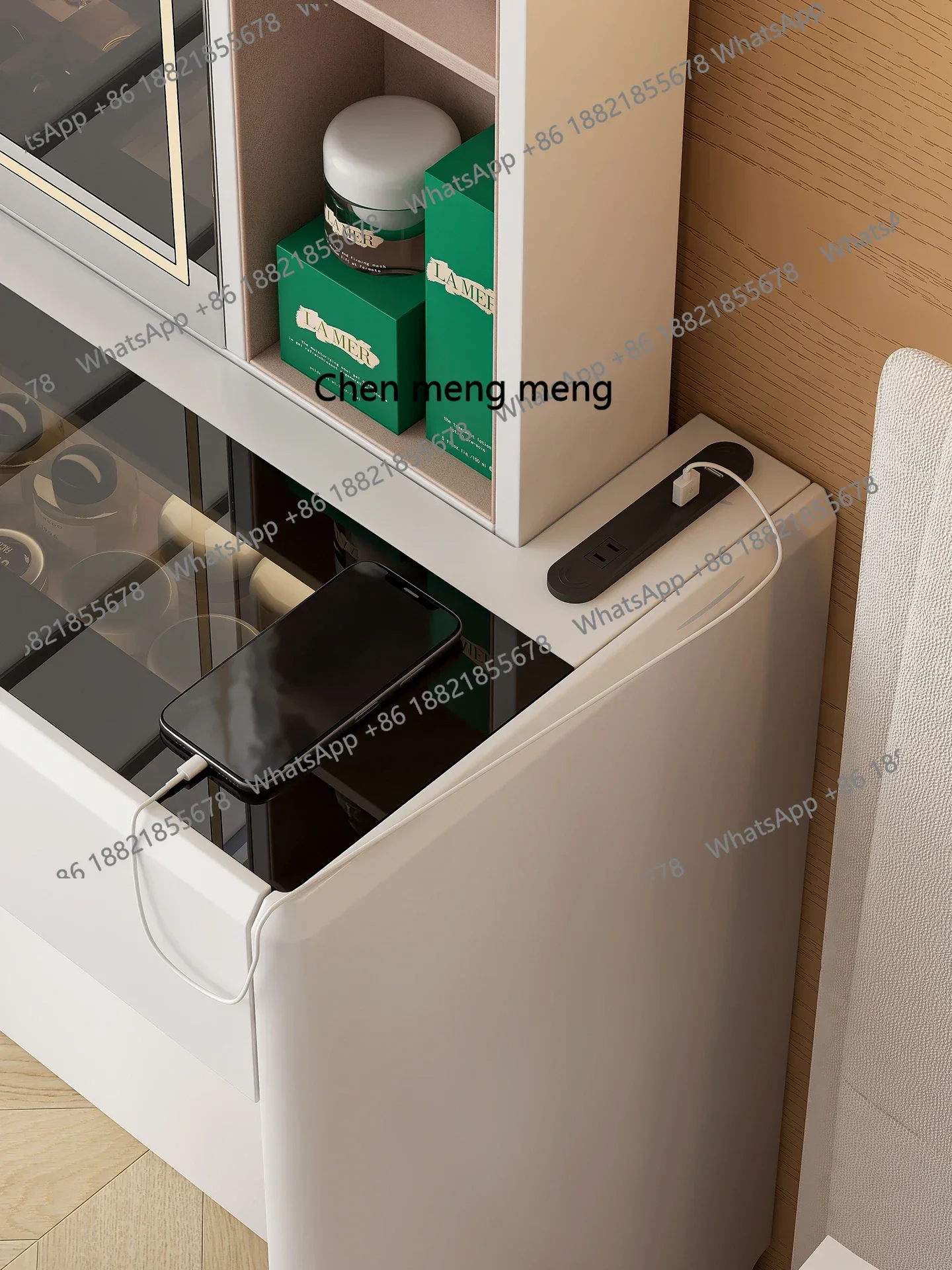 이탈리아산 원목 침실 서랍장 지능형 전동 리프팅 숨겨진 거울 화장대 H