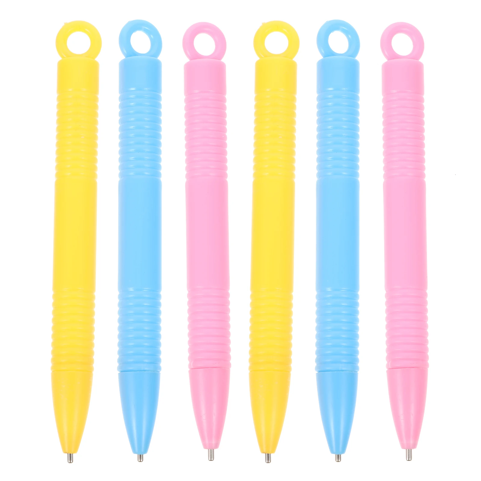 

6pcs Pens Environmentally Friendly Comfortable Grip Fun Babies Clean Happy Drawing Doodle Toy Intellectual Development