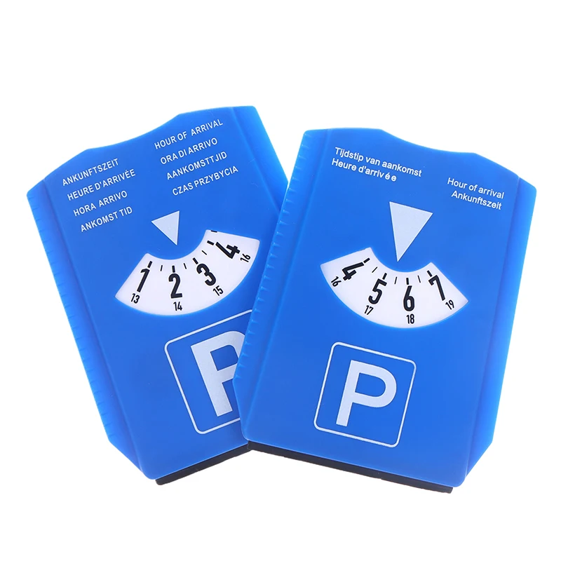 1PC Blue Digital Parking Timer Disc Easy To Use Clock Tool For Arrival Time Display Car Parking Enforcement For Cars Daily Use