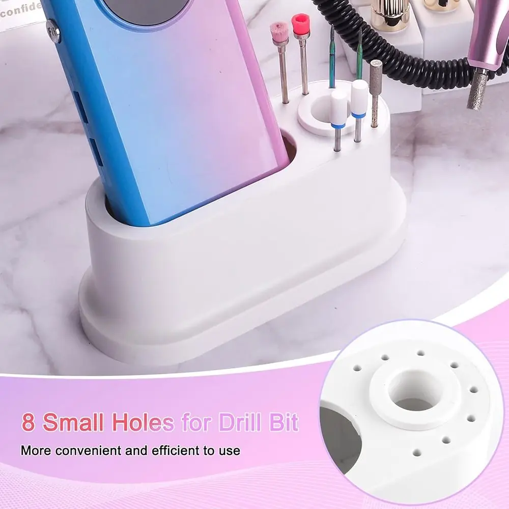 

Профессиональный держатель для сверл для ногтей с 8 отверстиями, универсальный держатель для сверл для ногтей большой емкости, органайзер, ящик для хранения, маникюрный салон