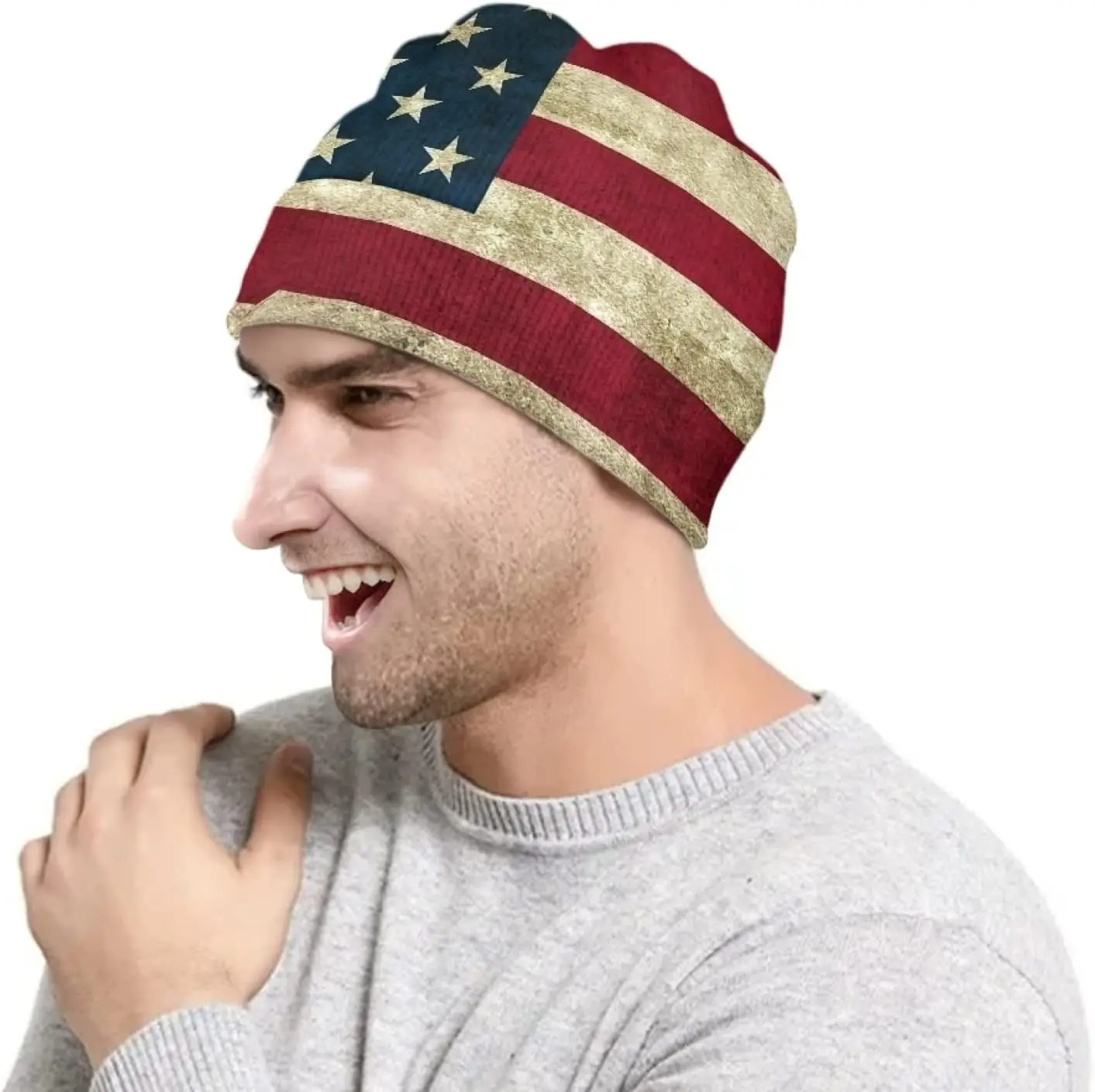 Suobstales Knit Beanie Hats for Women Men Knitted Cuffed Skull Cap Fall Winter Warm Hat 5