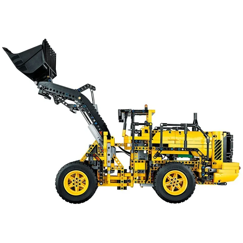 High-Tech Remote L350F Wheel Loader Truck Tractor Building Block Model DIY Mechanical Car Brick Toy for Kids Birthday Gift