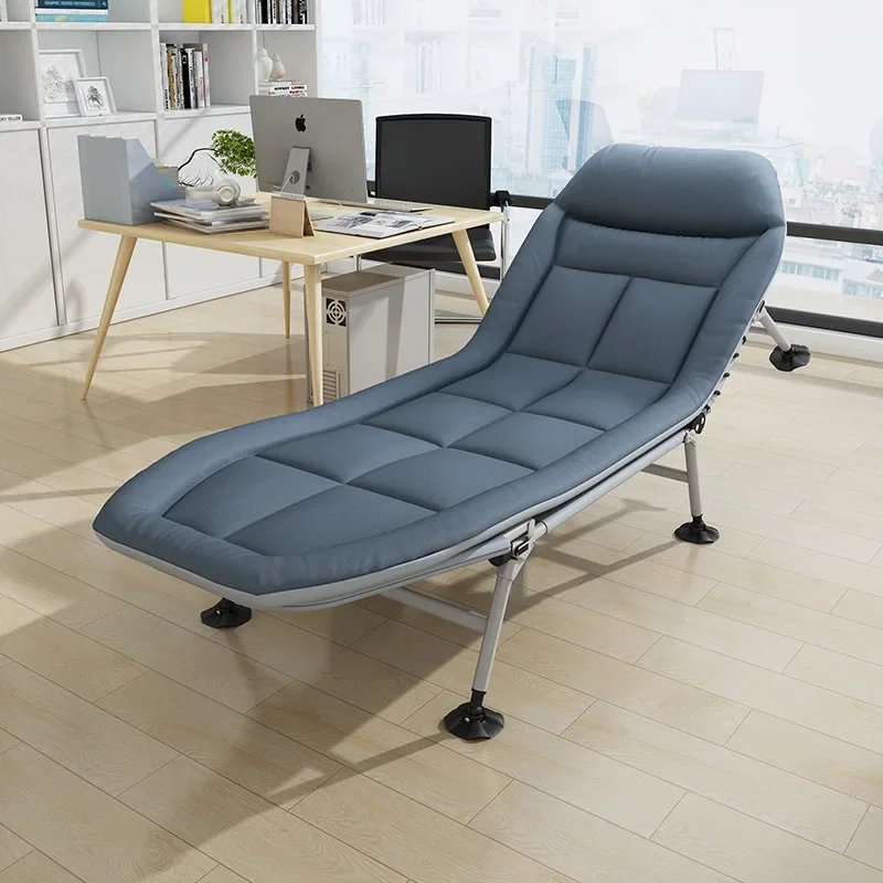 Office folding bed individual Lunch break Nap bed Comfortable home recliner outdoor simple bed