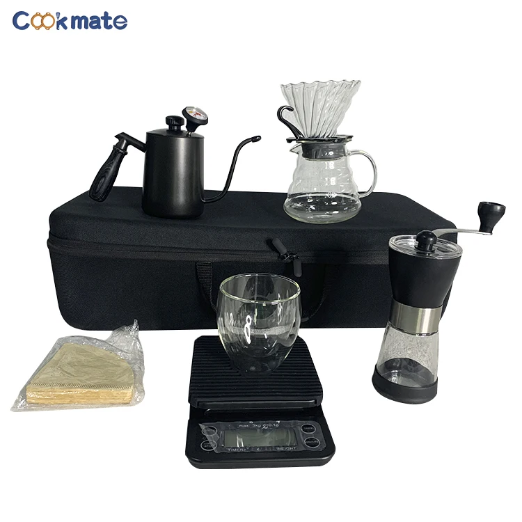 Competitive Price Brewer Filter Clever Cup Hand Drip Coffee Kit Cone Pour Over V60 Coffee Dripper Gift Set Bag