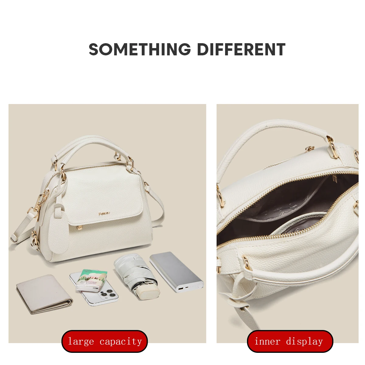 FOXER 2026 Fashion Women's Handbag Cow Leather Lady Shoulder Bag Light Luxury Crossbody Bag for Daily & Commute image 6