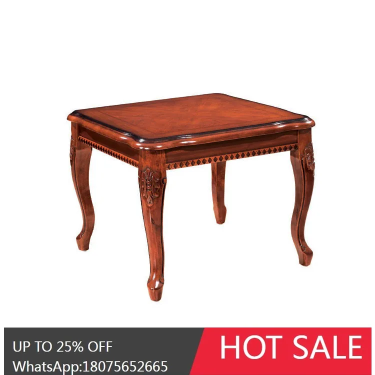 

MJY European Style Solid Wood Oak Square Table Negotiation Table Telephone Table Side Chair