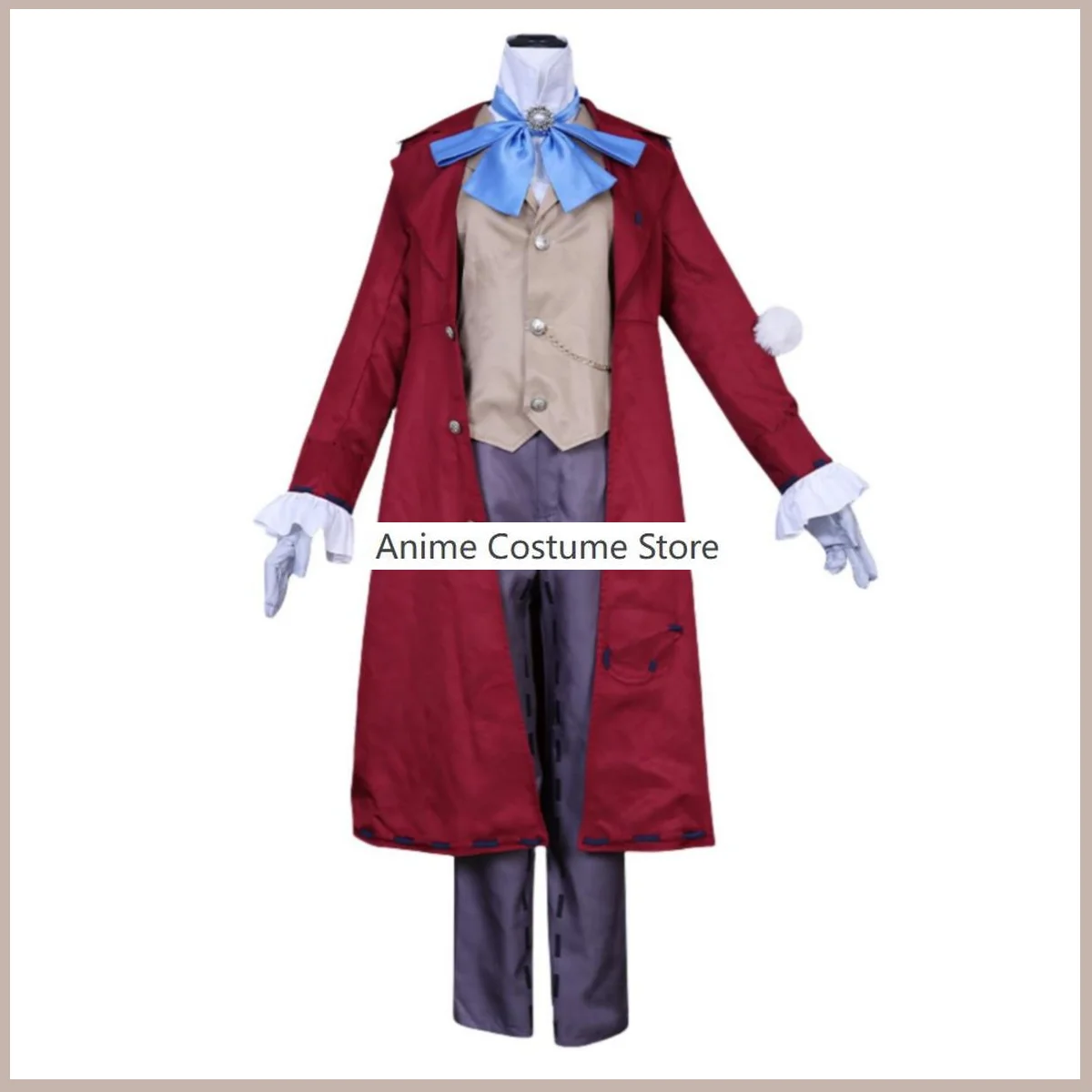 Costume de Cosplay de Kreiburg pour Homme Adulte, Jeu d'Anime, Tailcoat, Perruque, Uniforme, Manteau Trempé, Carnaval d'Halloween