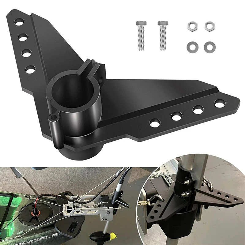 

Steering Triangle Mounting Bracket Replacement Parts Kit Fit For Newport NK-180S Brushless Kayak Trolling Motors, Black