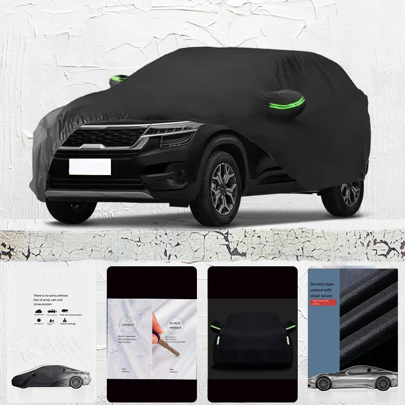 

For Kia KX3 Anti-UV Sun Shade Rain Snow Resistant Dustproof Car umbrella Black cover Full Car Cover Outdoor Protection