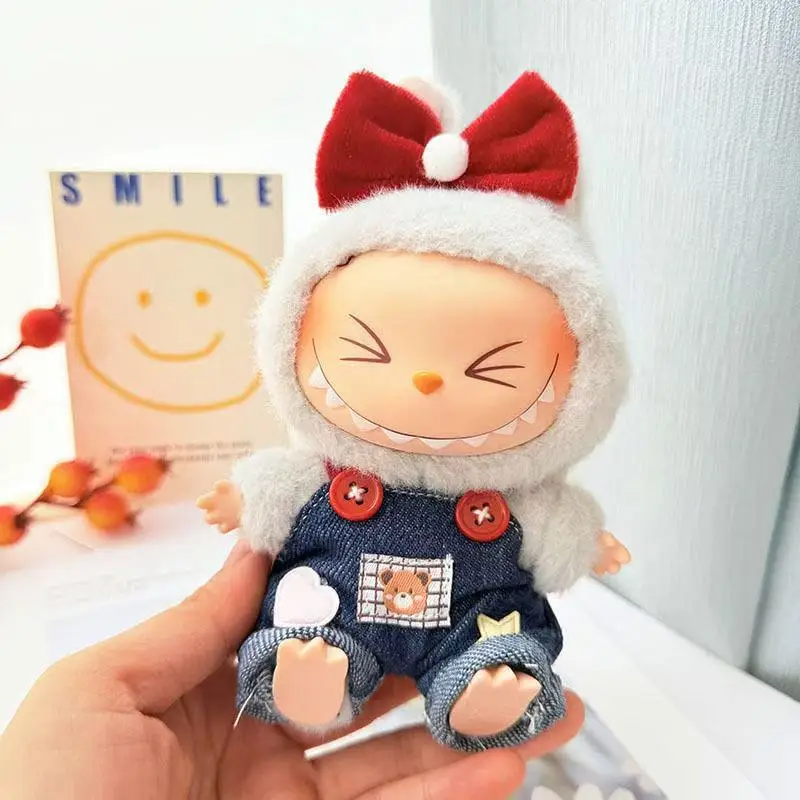 

(Только одежда) Labubu, милая кукольная одежда, виниловая одежда 17 см, подарочный комплект одежды