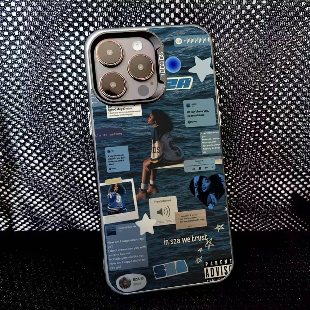 Singer S-SZA lana Phone Case For iPhone  16,15,14,13,12,11,8,7,Pro,Max,Plus,Mini,XS,SE Anti Fall Black Matte Hard -  AliExpress 202192403