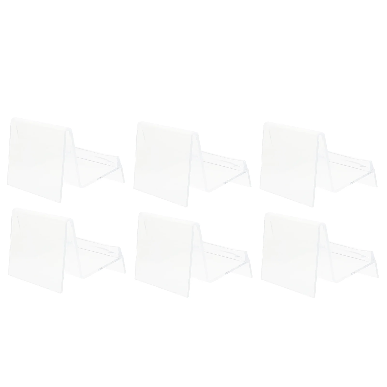 6 Pcs Wallet Plastic Holder Office Display Shelf Shelves Storage Racks Card Wallets 75X7X6CM Shop