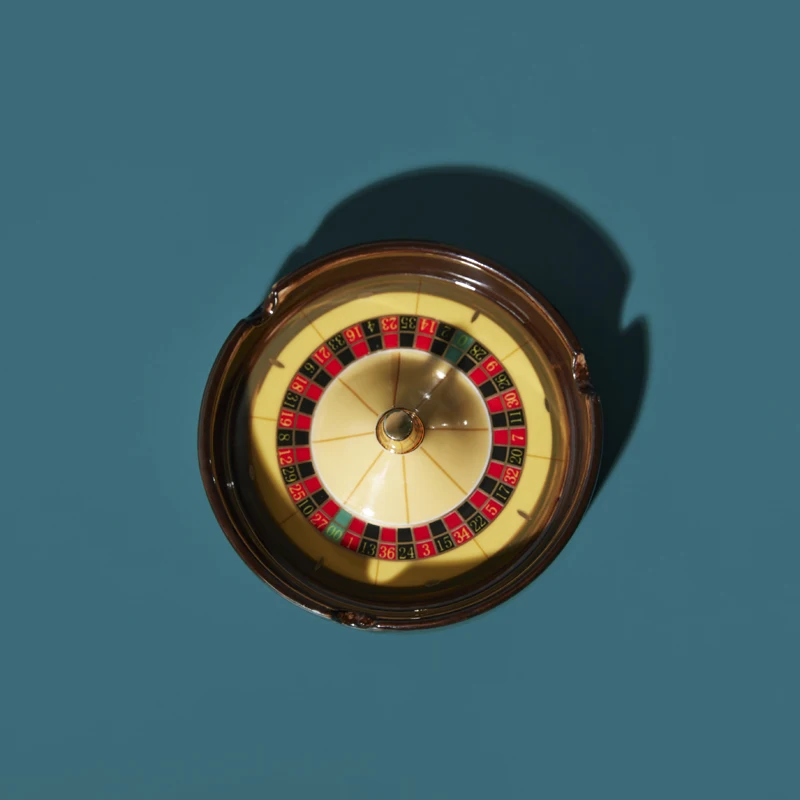 Creative Personality Roulette Wheel Ceramic Home Trend Entertainment Office Ashtray