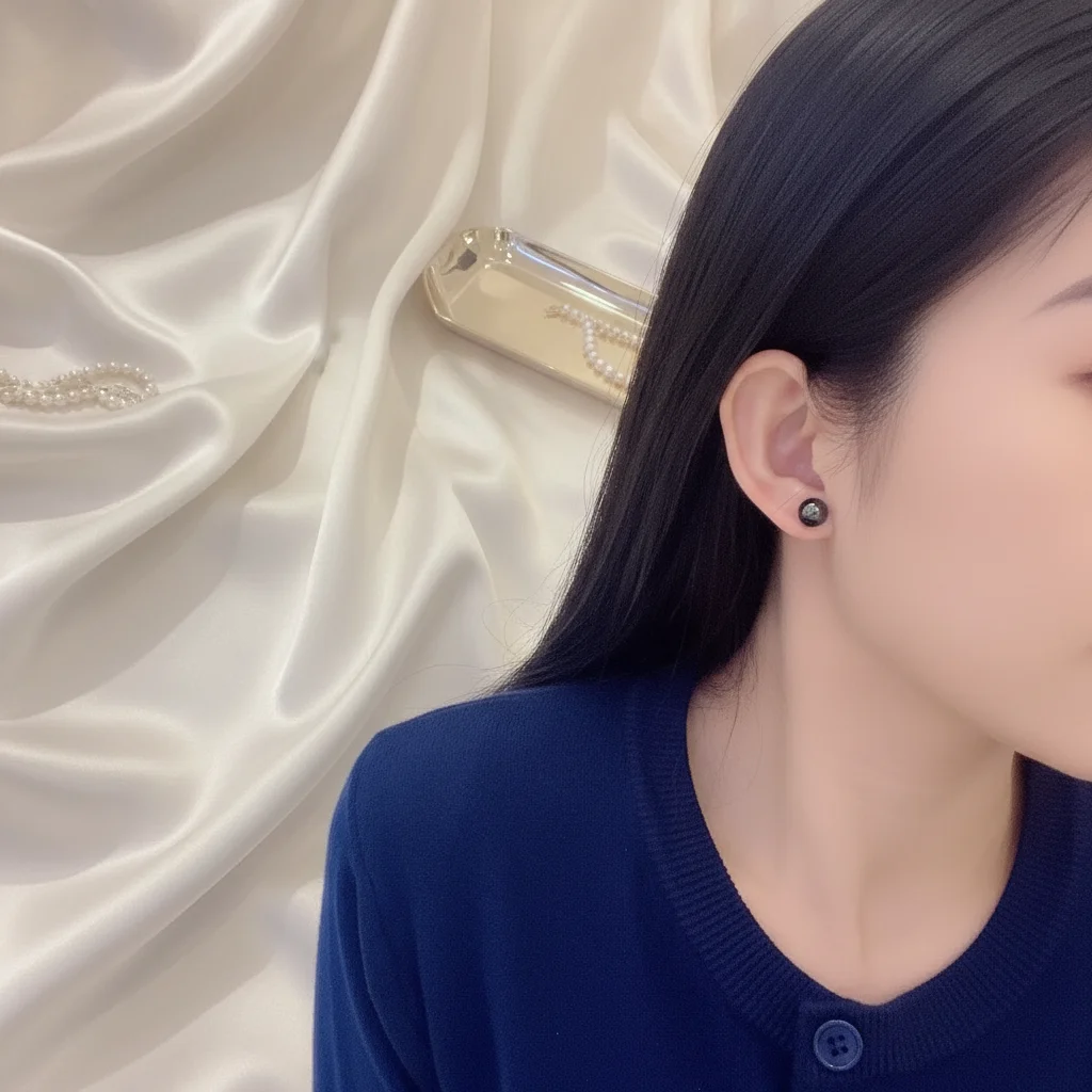 Certificate 925 Silver Set Natural Green Piebald Amber Ear Stud Rare Organic Gemstone Oval Hoop Earring Women's Timeless Jewelry