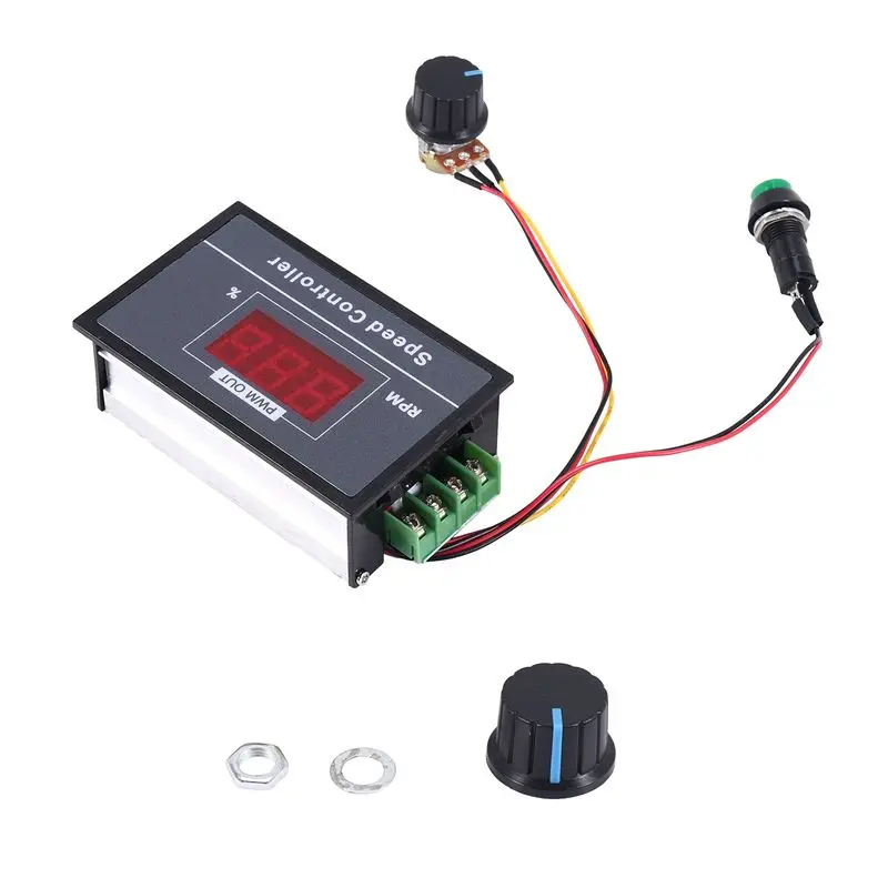 AEE3-PWM DC Motor Speed Controller With Digital Display 30A PWM Adjustable Speed Stepless Regulator