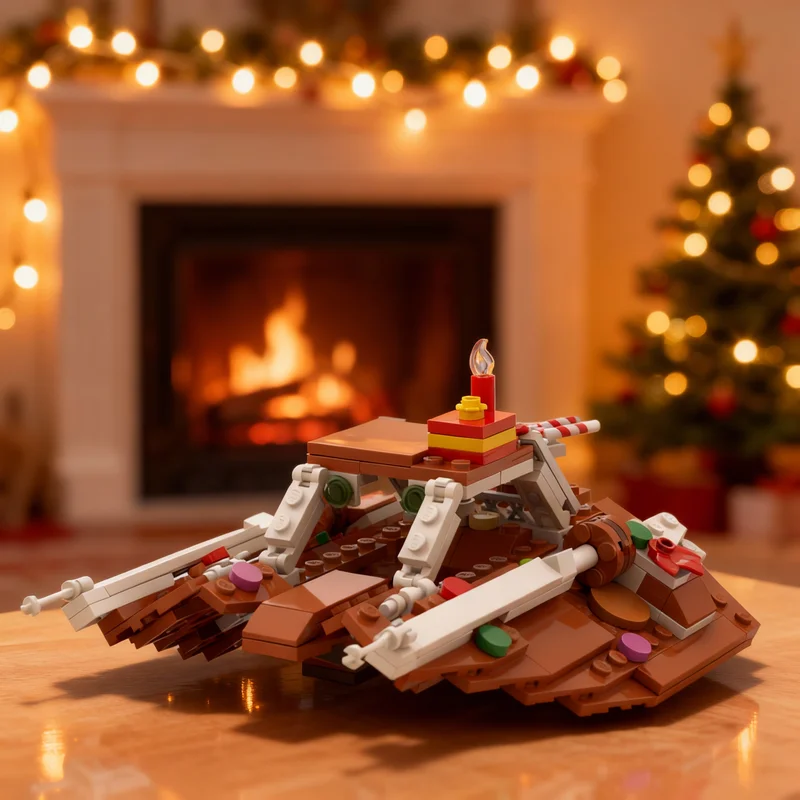 

236pcs MOC Star Battle Holiday Snowspeeder Model Building Blocks Architecture Christmas Gift Creative Education Kids Toy Brick