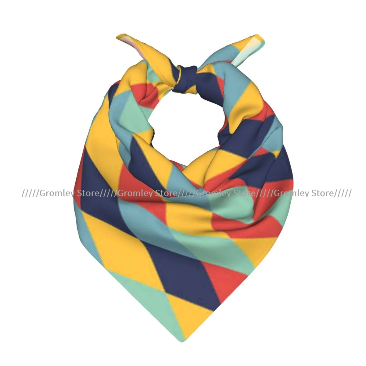

Geometric Shape Diamond Cross Square Scarf Ladies Casual Head Neck Wrap