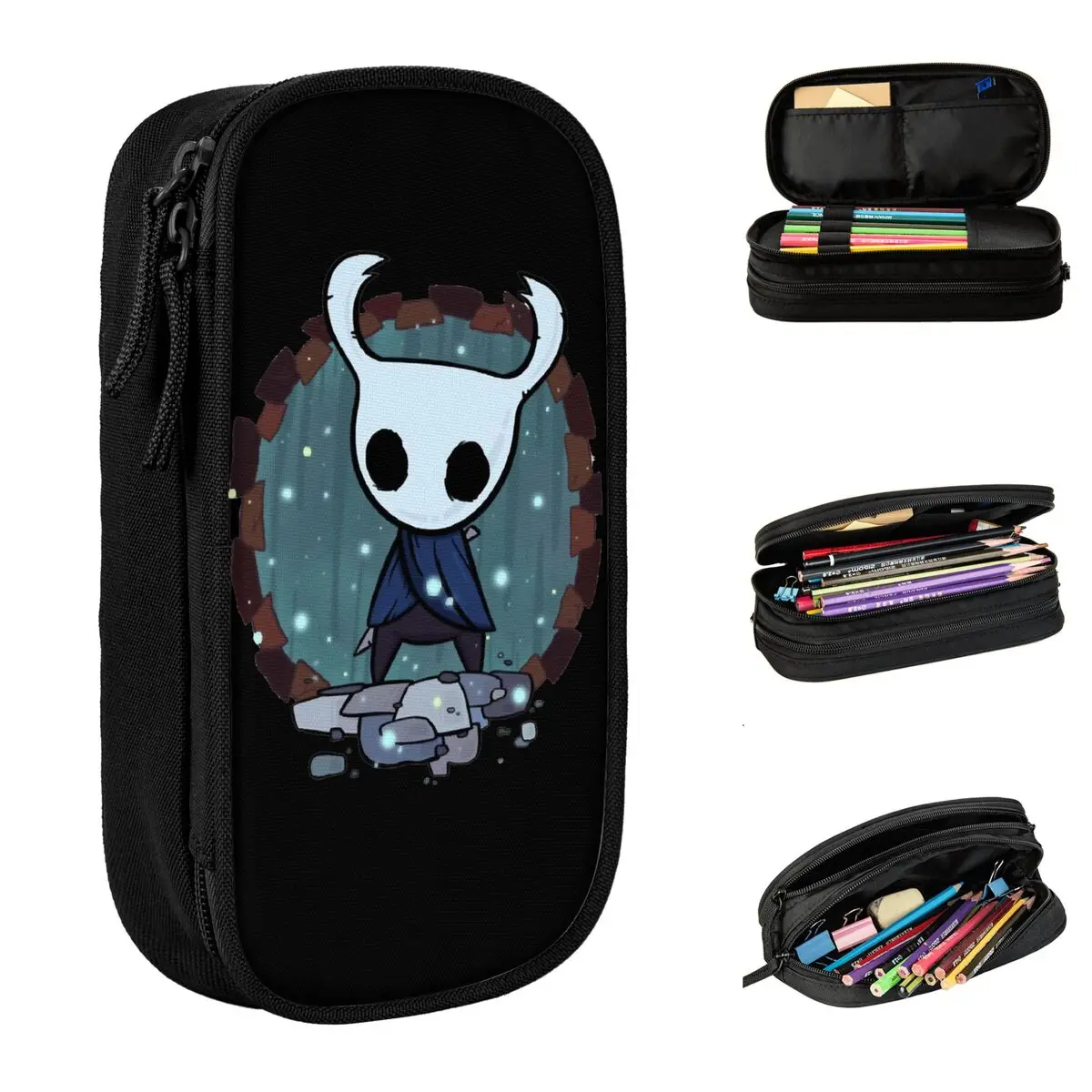 Hollow Knight Adventure Game Pencil Cases Pencilcases Pen for Student Big Capacity Bag Students School Gifts Accessories