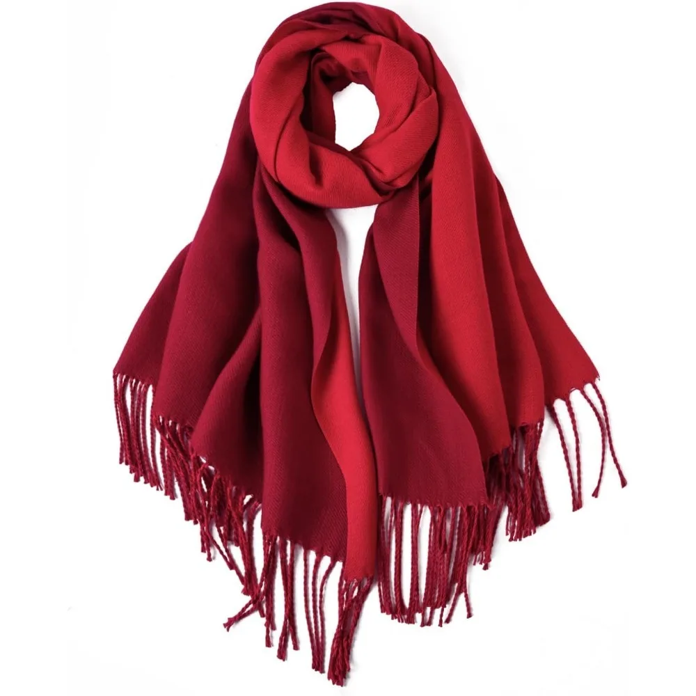 レディーススカーフ 大きめパシュミナショール＆ラップ 軽量ブランケットスカーフ イブニングドレス用 暖かい デイリートラベル オフィス用