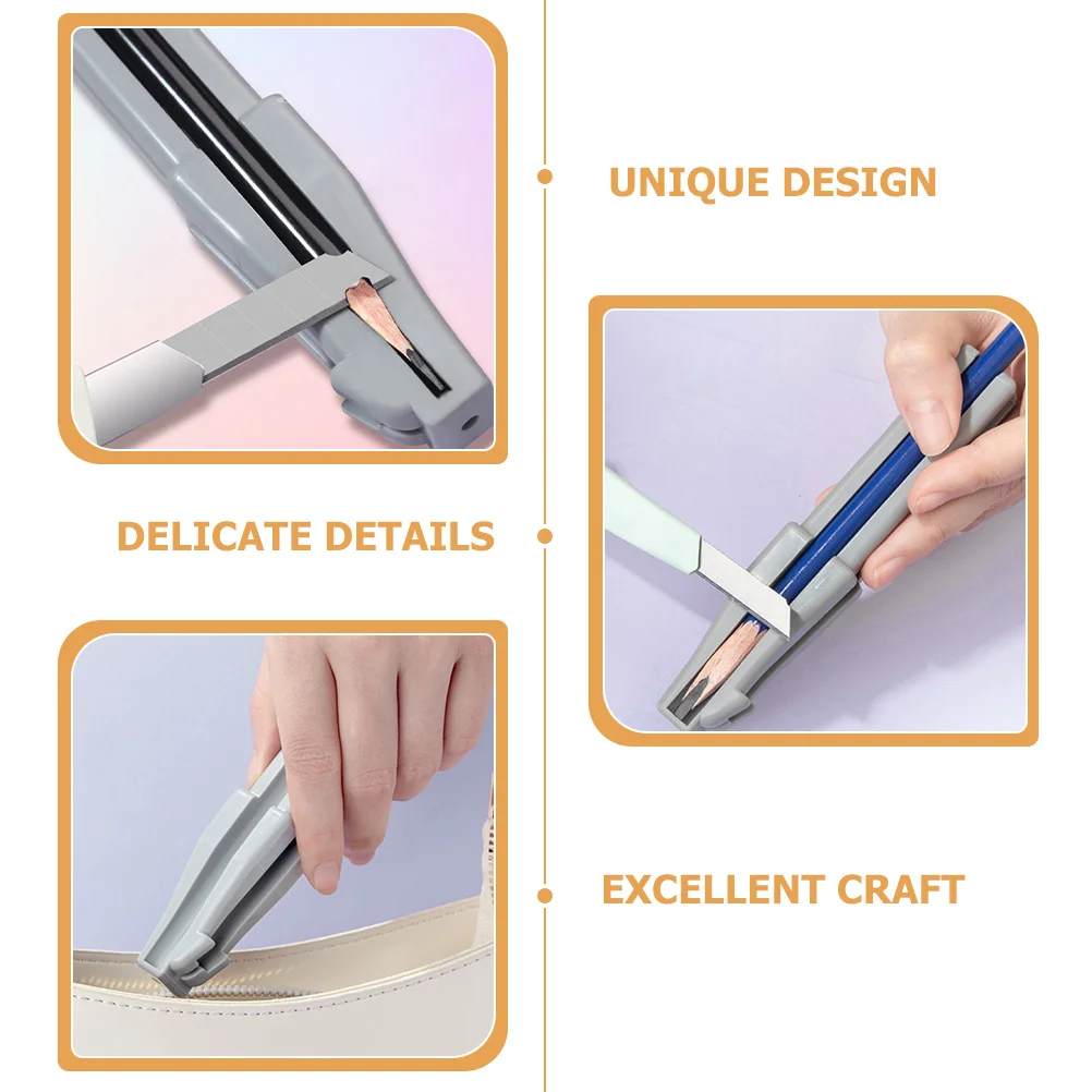 3 szt. Przyrząd do ostrzenia kredek do brwi, ostrzałka typu dziób kaczki, pomocnik do precyzyjnego ostrzenia markerów do makijażu, zawsze w tym samym kącie.