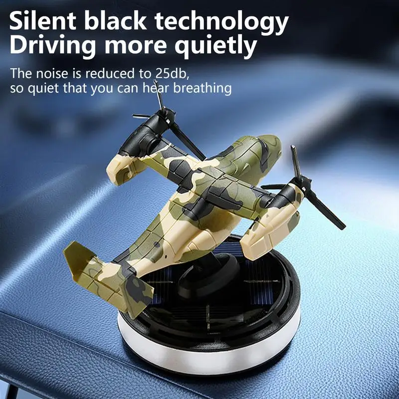 

Fighter Solar Aromatherapy Diffuser Solar Car Air Fresheners Oil Diffuser Innovative V22 Fishhawk Design Rotating Long-Lasting