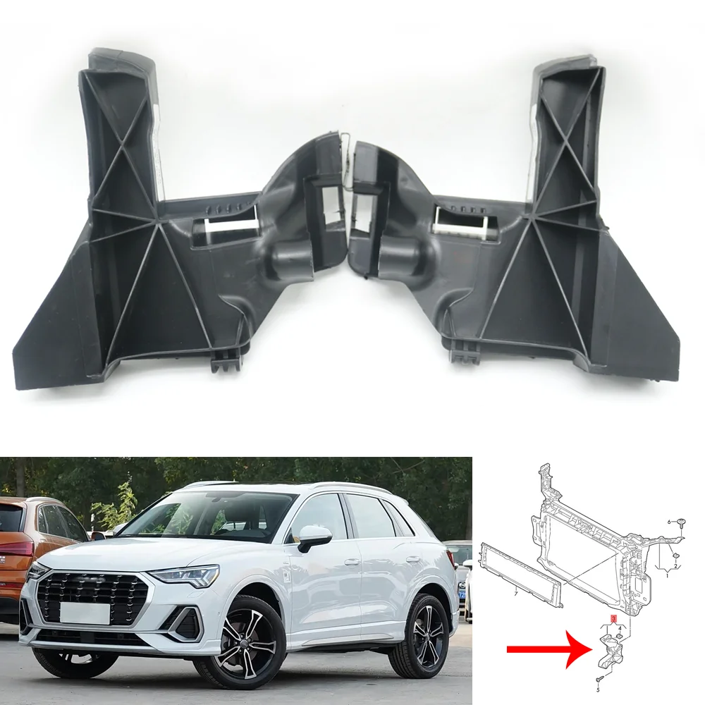83A805608A 83A805607A Front Headlamp Headlight Bumper Bracket Fastener Retainer Holder Base For Audi Q3 F3 2019-26 RSQ3 2020-24