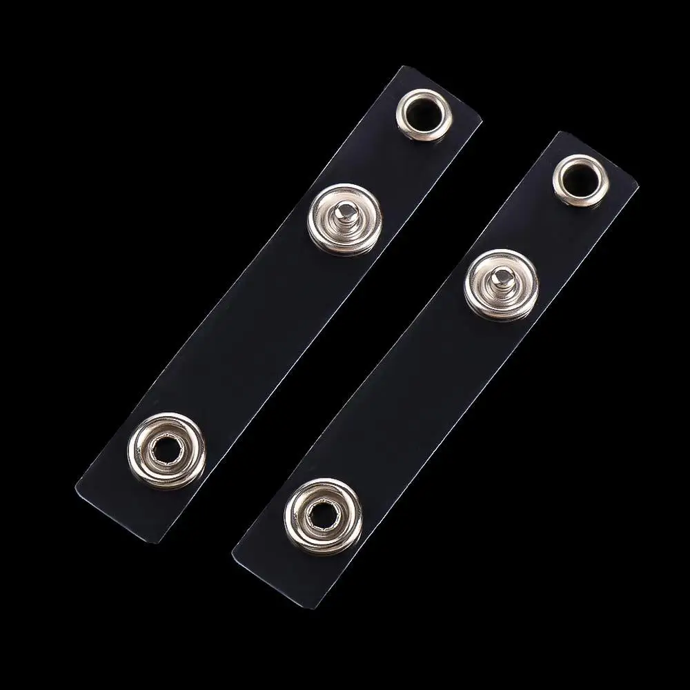 High Quality 10 Pieces Badge Holder Transparent PVC Name Card Keychains ID Card Holder Card Holder Buckle Card Holder Lanyard