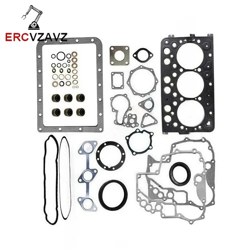 

D722 D782 Полный комплект прокладок головки блока цилиндров двигателя для Kubota Bobcat 316 320 322 323 Запчасти для ремонта экскаватора