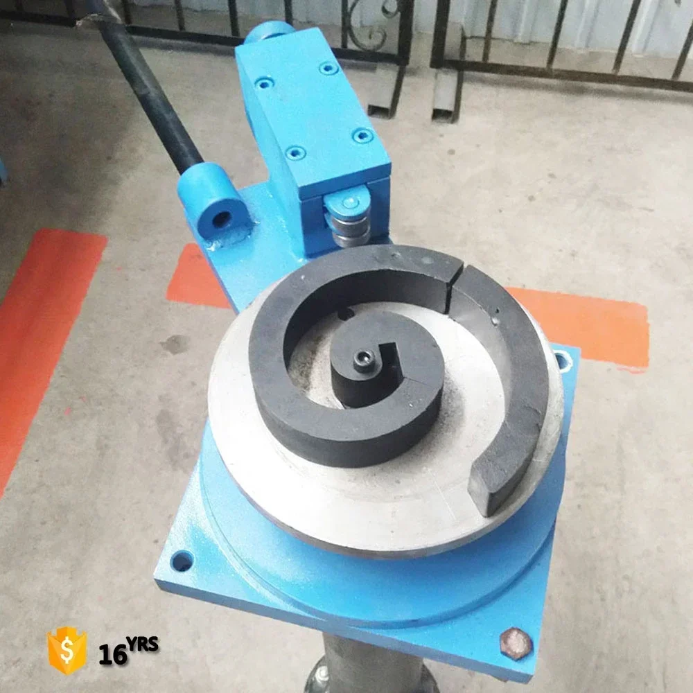 DH-SWC 10mm square steel flat iron hand scroll flower bending machine S shape pattern making machine
