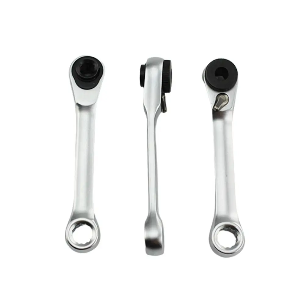 

Double Headed Mini Ratchet Wrench Hexagonal 1/4 Inch Socket Ratchet Wrench 72-tooth Carbon Steel Screwdriver Bit Tool Automobile
