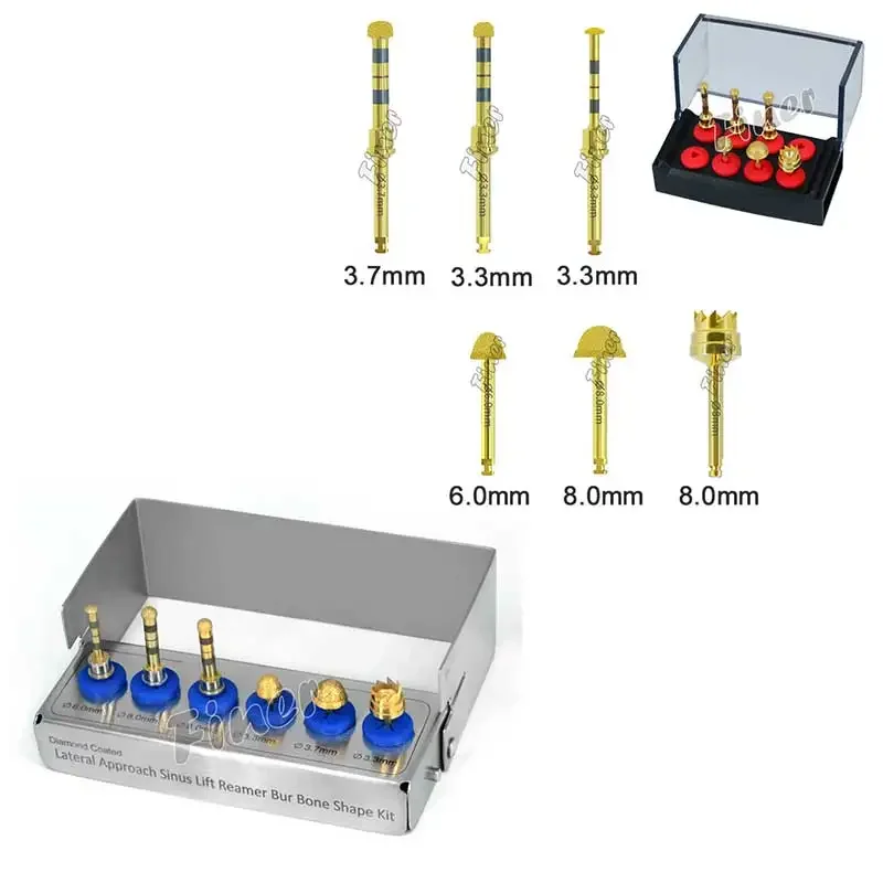 

Стоматологический имплантат Sinus Lift, боковой подъем, набор развертки, мембрана с алмазным покрытием, Бур, сверла для стоматологических хирургических имплантов