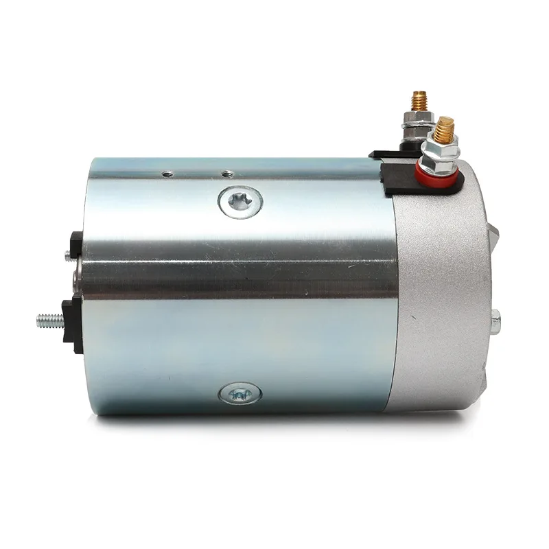 DC Hydraulic Power Motor 12V 1.6Kw / 24V 2.5Kw DC Brush Motor 2500RPM Power Unit Motor Copper Wire Movement