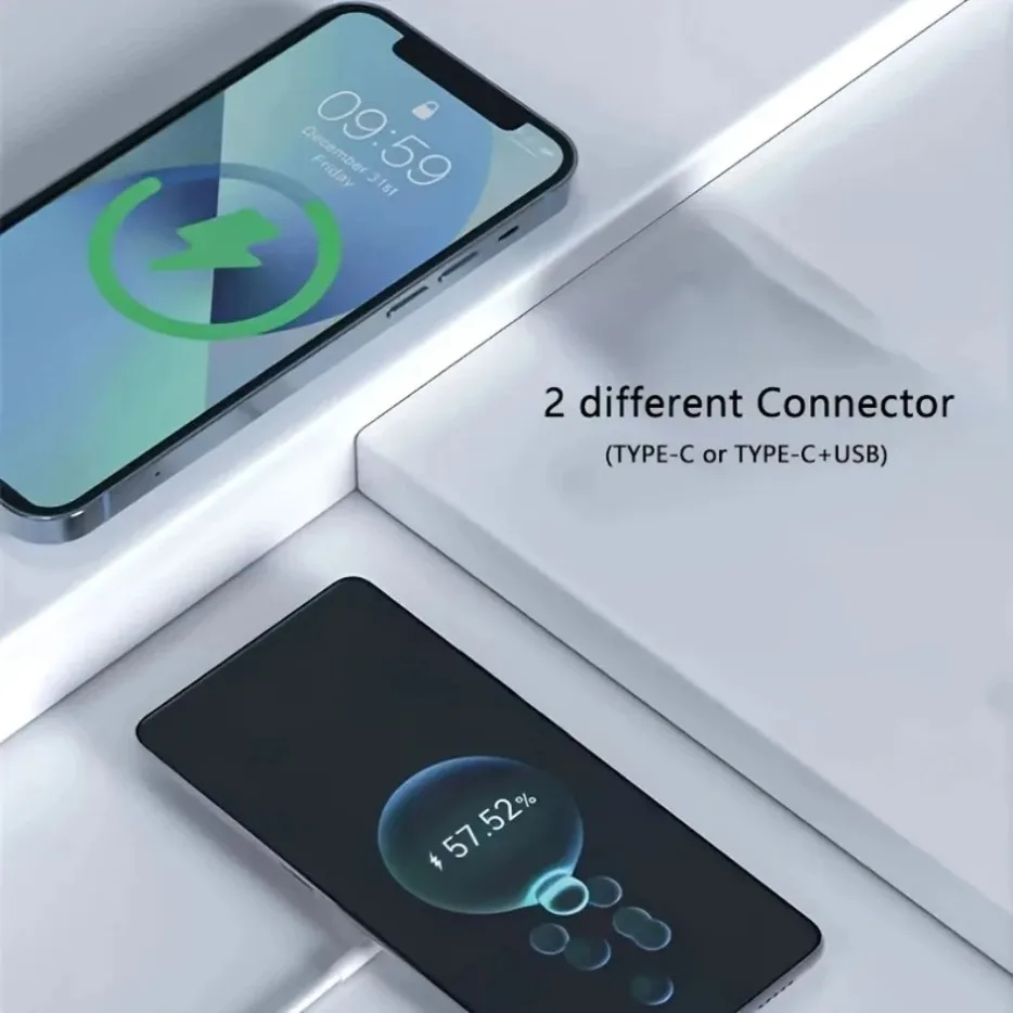 100W Fast Charging Station Magnetic Wireless Charger for Magsafe iPhone 16 15 14 13 12 Pro Max Airpods Earphone Samsung S24 S23 - náhled 4