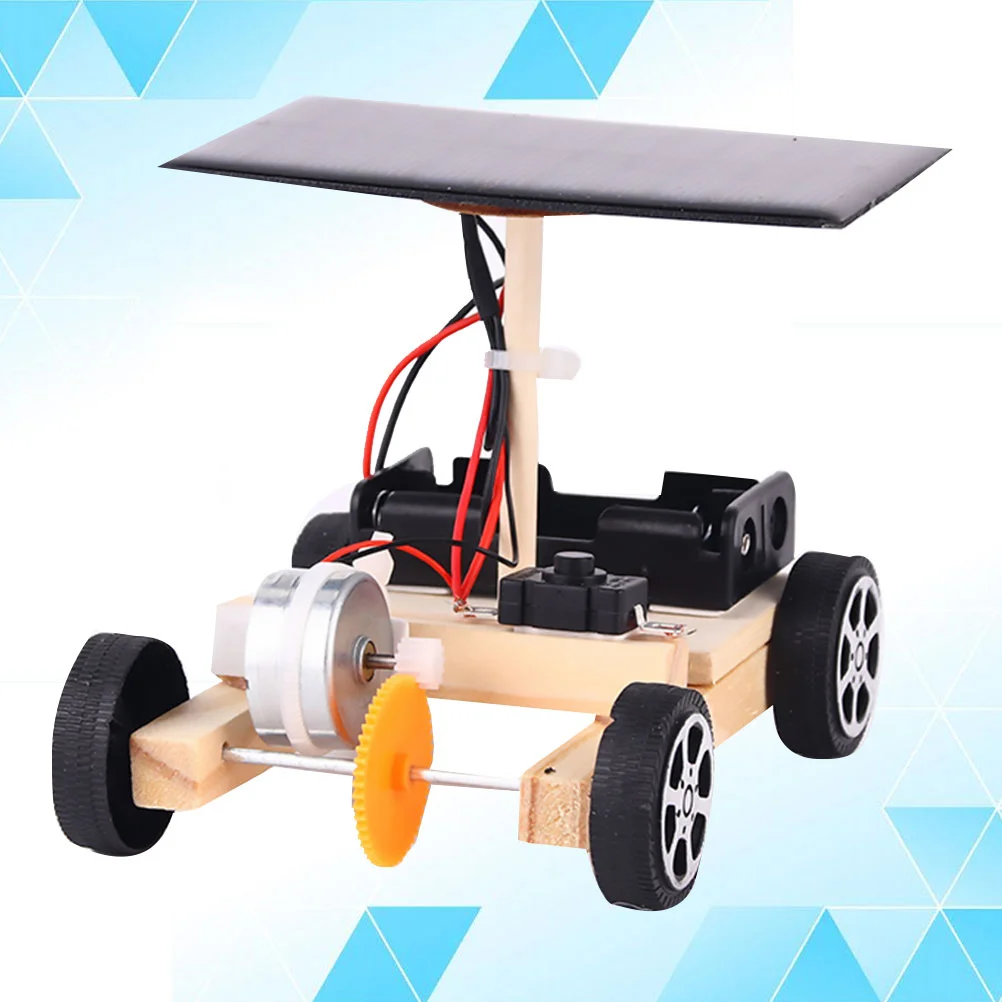 DIY Solar Electric Car Manual Handmade Circuit Science Building Kit Creative Engineering Toy Student