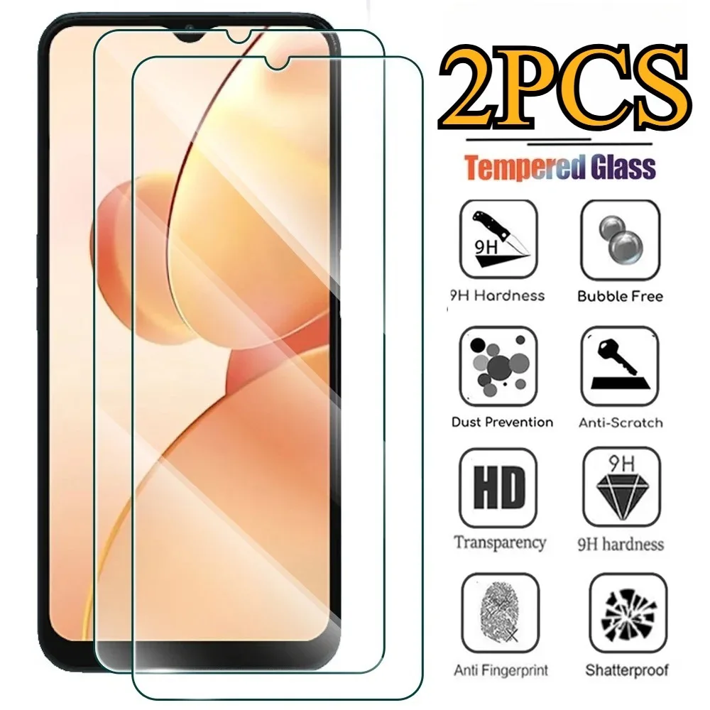 

2Pcs All transparent tempered glass for realme 14 13 14T 14X 12 HD Clear Protective Glass for realme C71 C73 C75 C67 GT 7 6 7T
