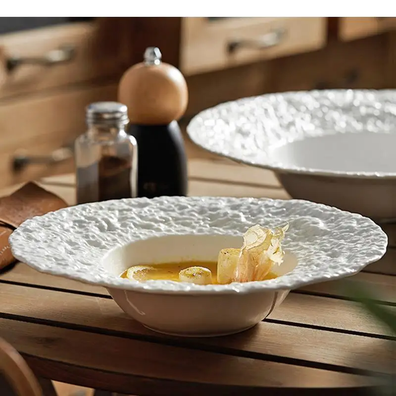 

Molecular Cuisine Ceramic Dinner Plates Soup Basin Cooking Dishes Home Kitchen Cutlery Pasta Steak Plate Snack Dessert Tray