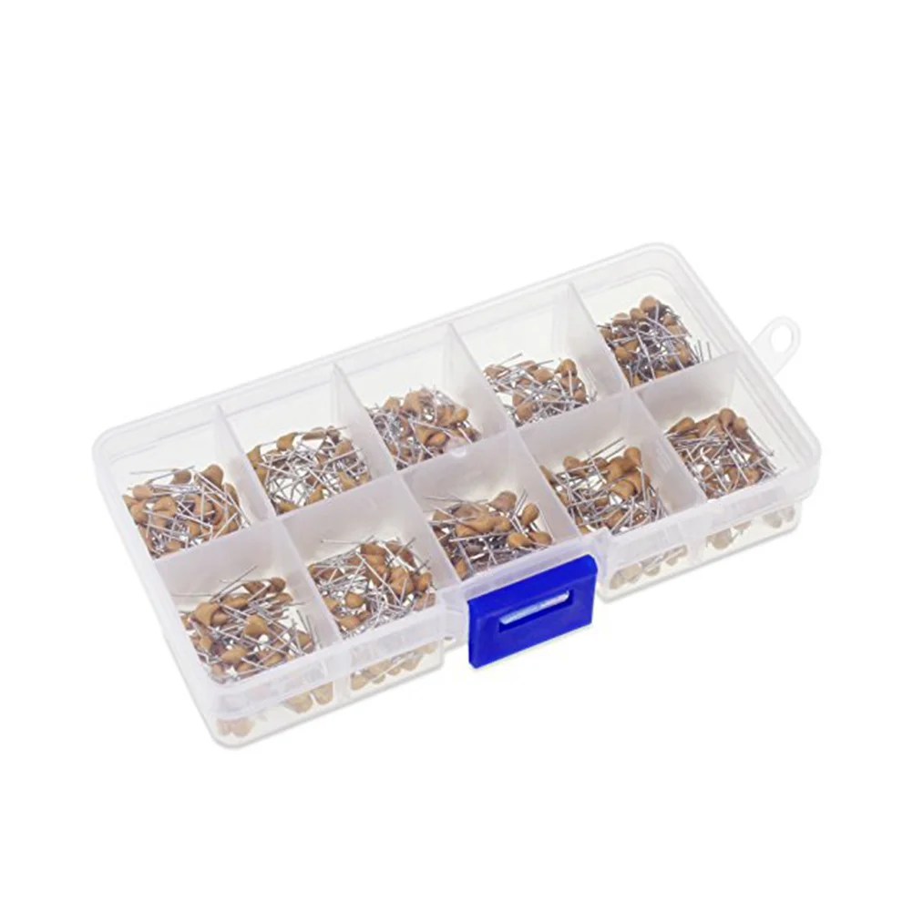 

500pcs 10 Values 0.1Uf-10Uf Monolithic Ceramic Capacitor Assorted Kit Premium Electrical Capacitors For Industrial Control