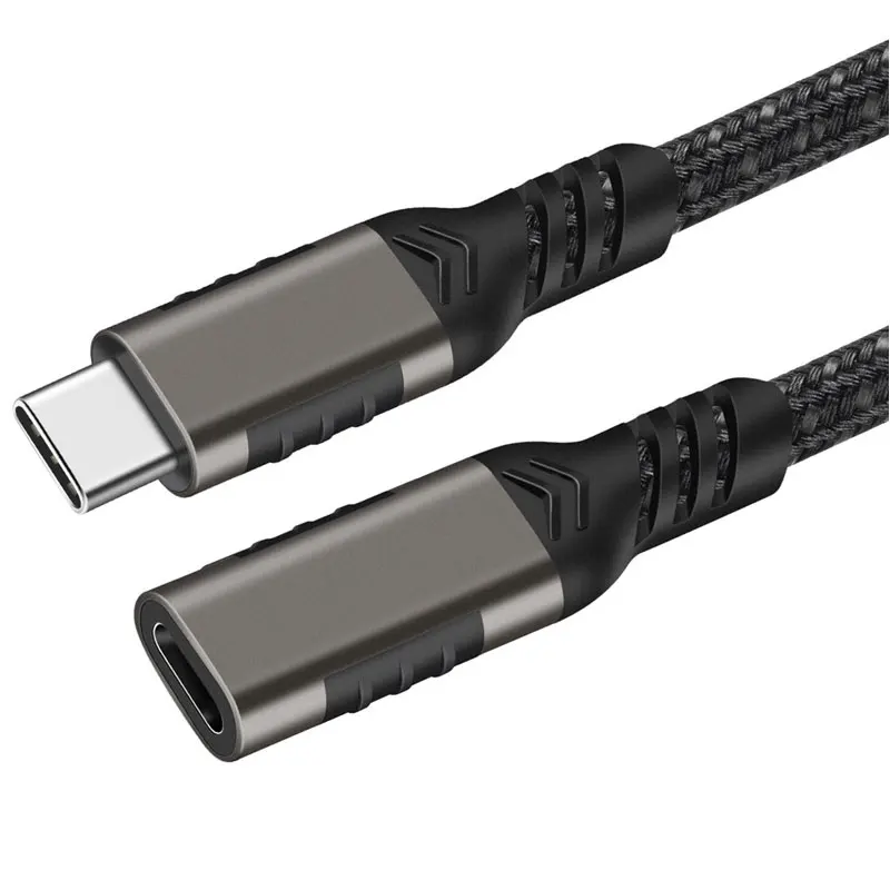 USB C Extension Cable Male to Female Type C USB3.2 Gen2 Full-featured Extender Cord 4K@60Hz 20Gb Hard Disk Connection Cable