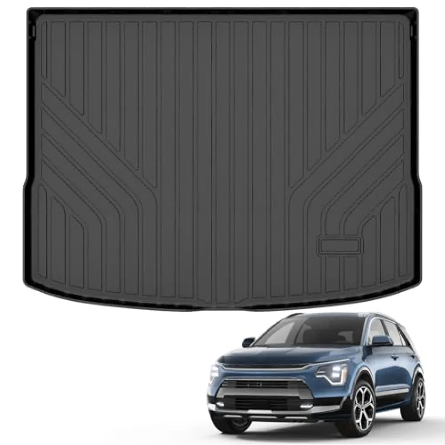 

All Weather Cargo Mat Fit for Kia NIRO 2026-2023 Not for PHEV or EV TPE Rubber Cargo Liner Set NIRO Accessories All Season Guar