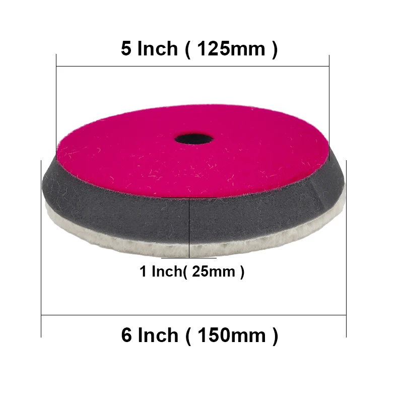 Imported Car Polishing Pads 6 Inch Wool Polishing Pads Japan Polishing Disc Light Cutting Waxing Car Polish Pad for Car Polisher