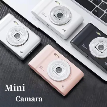 4K Digital Camera Travel Selfie Camara 50 Megapixel HD Photo 2.4 inch Screen Entry-level Children Campus Selfie Mini Retro Cam