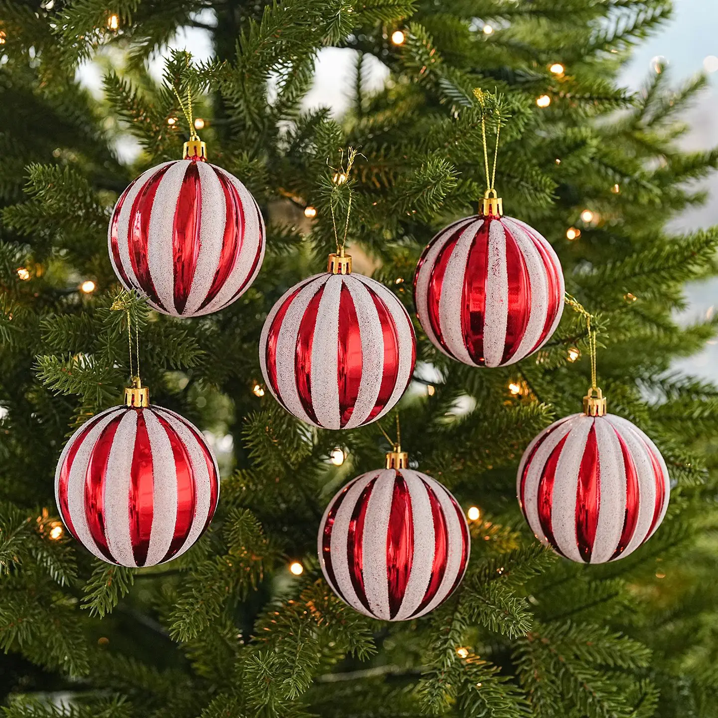 Plastic Ball Electroplating Painted Christmas Ball Hand Painted Special-shaped Pumpkin Ball Christmas Tree Pendant Charm Christm
