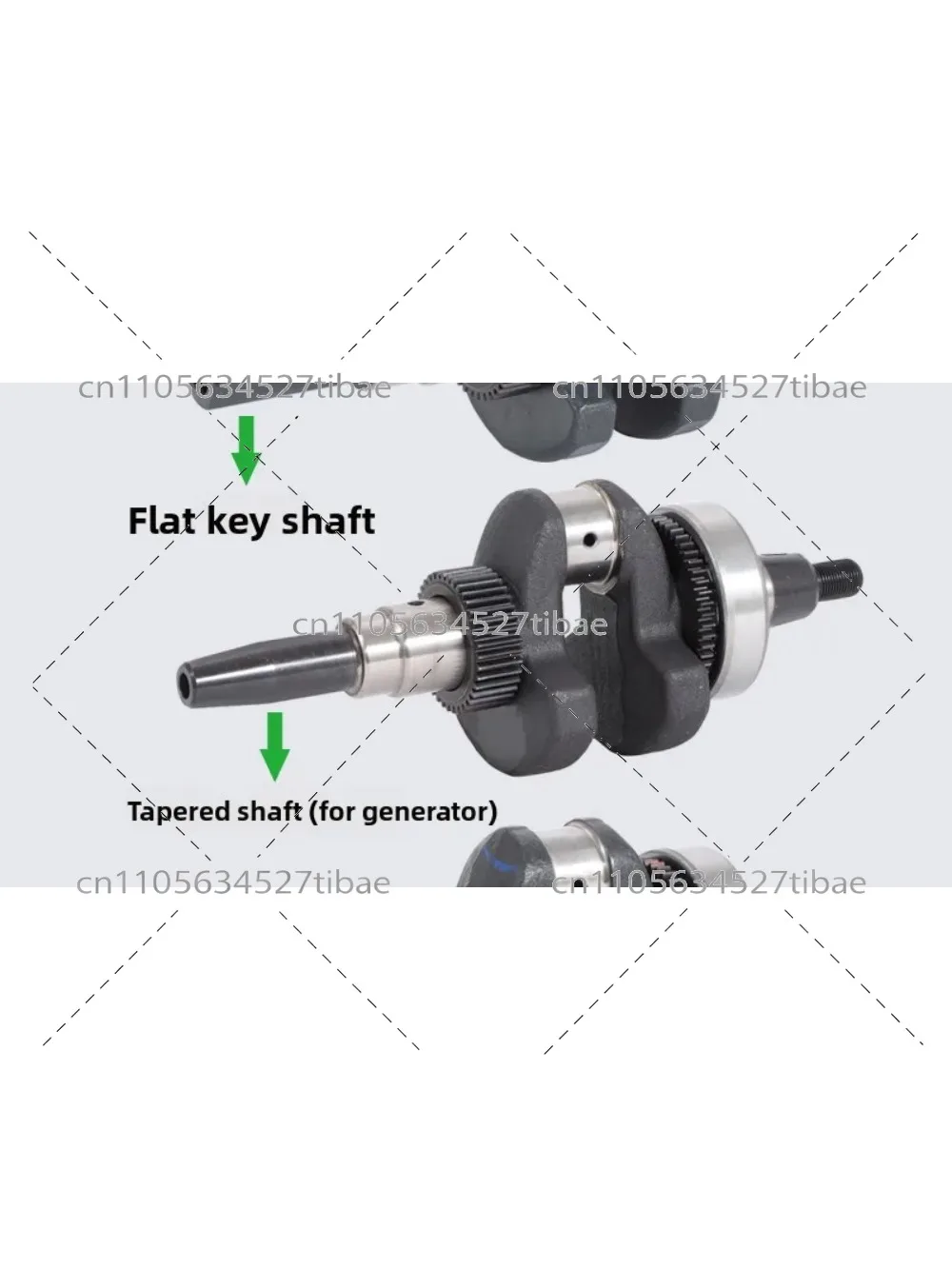 For, New 173F 178F 186F 188 192F 195F Diesel Engine Micro-tiller Parts Splined Crankshaft Piston Connecting Rod